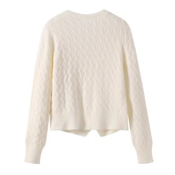 Beige Winter Sweater For Women And Short Thicken Clother M-2XL 