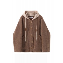 Brown Winter Coat For Women And Short Thicken Clother S-3XL 