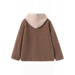 Brown Winter Coat For Women And Short Thicken Clother S-3XL 
