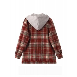 Red Winter Coat For Women And Short Grey Clother M-3XL 