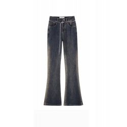 Winter High-Waisted Jeans Pants Blue Trousers For Women S L XL XXL XXXL 