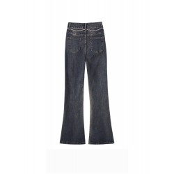 Winter High-Waisted Jeans Pants Blue Trousers For Women S L XL XXL XXXL 
