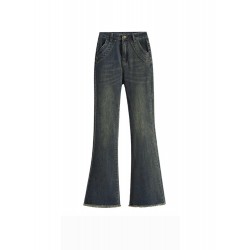 Womens Full Length Jeans Pants Light Blue Trousers S L XL XXL 