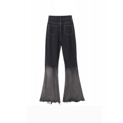 Womens High-Waisted Full Length Jeans Pants Light Blue Trousers S L XL XXL 