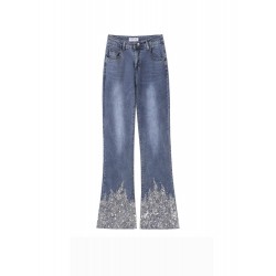Womens Jeans Blue Pants S M L XL 