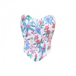 Floral Strapless Strapless Sling Top