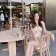Floral Strapless Strapless Sling Top