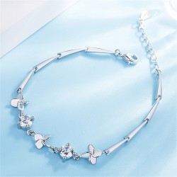 Fashion Blue Silver Bracelets For Women Jewelry