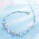Fashion Blue Silver Bracelets For Women Jewelry