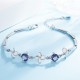 Fashion Blue Silver Bracelets For Women Jewelry