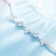 Fashion Blue Silver Bracelets For Women Jewelry