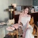 Casual Fashion Suit Top Wide Leg Pants Two Piece Set