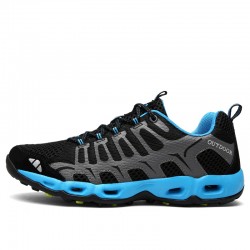 Best breathable Mens And Women Black Blue Hiking Footwear