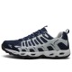 Best breathable Mens And Women Deep Blue Grey Hiking Footwear