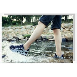 Best breathable Mens And Women Deep Blue Grey Hiking Footwear