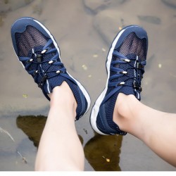 Best breathable Mens Deep Blue Black Hiking Shoes