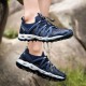 Best breathable Mens Deep Blue Black Hiking Shoes