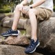 Best breathable Mens Deep Blue Black Hiking Shoes
