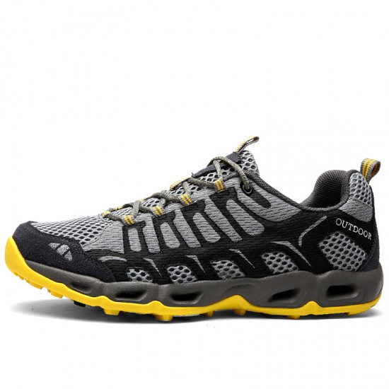Best breathable Mens Yellow Black Grey Hiking Footwear