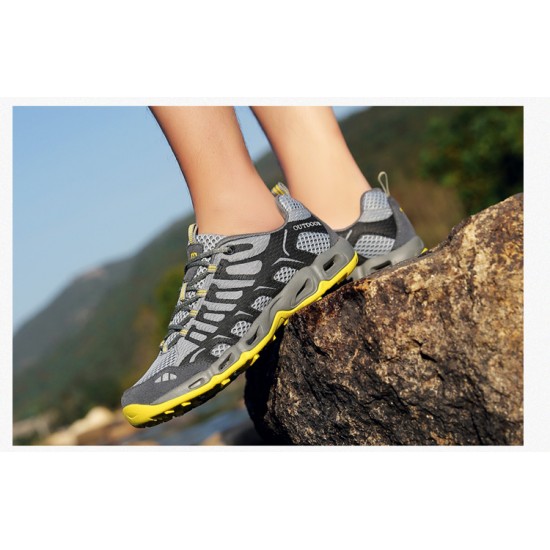 Best breathable Mens Yellow Black Grey Hiking Footwear