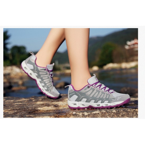 Best breathable Womens Grey Purple Hiking Footwear