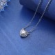 Jewelry Heart Silver Necklace Gift For Women