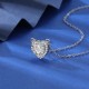 Jewelry Heart Silver Necklace Gift For Women