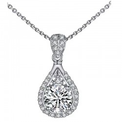 Womens Jewelry Silver Pendant Charms Necklace
