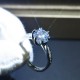 Gift Jewelry Girlfriend Silver Rings For Women 1 carat diamond