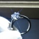 Gift Jewelry Girlfriend Silver Rings For Women 1 carat diamond