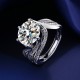 Gift Jewelry Girlfriend Silver Rings For Women 3 carat diamond