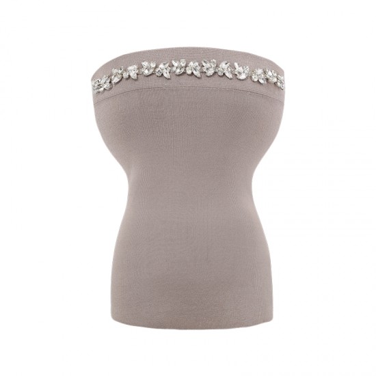 Strapless Sexy Knit Tube Top Outer Wear