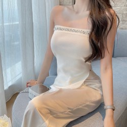 Strapless Sexy Knit Tube Top Outer Wear