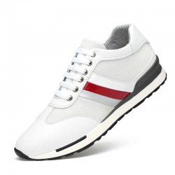 White Grey Red Sneakers For Women And Men Casual Shoes 