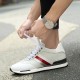 White Grey Red Sneakers For Women And Men Casual Shoes 