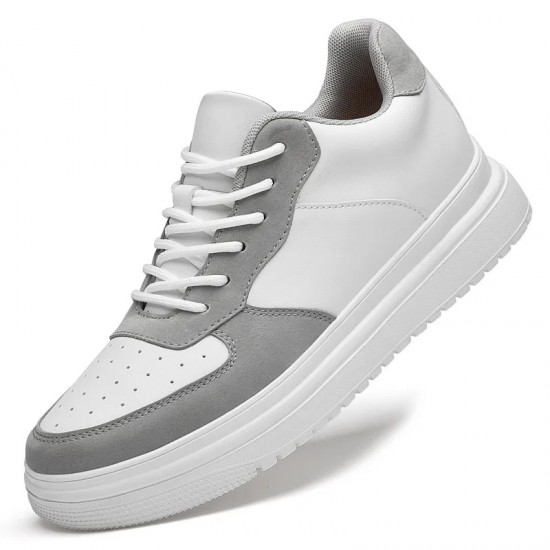 White Grey Sneakers For Women And Men Casual Shoes