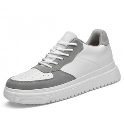 White Grey Sneakers For Women And Men Casual Shoes