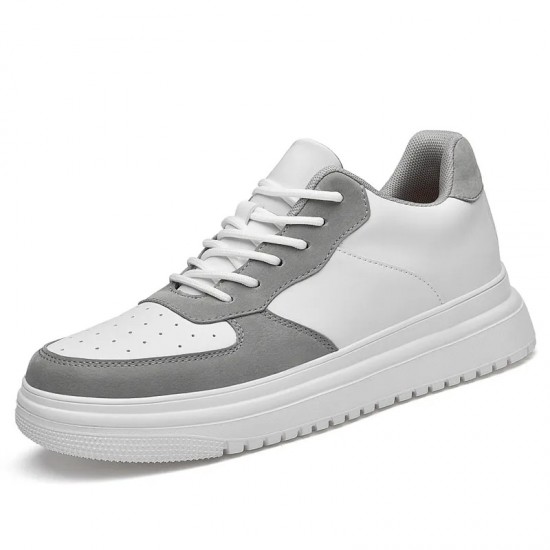 White Grey Sneakers For Women And Men Casual Shoes