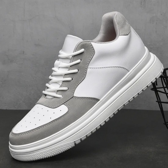 White Grey Sneakers For Women And Men Casual Shoes