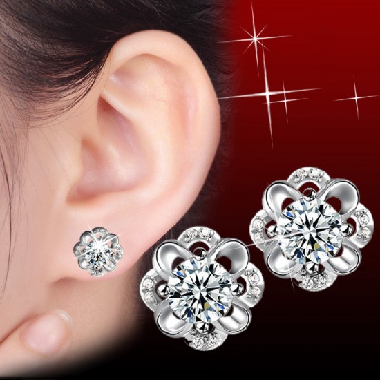 Gift Silver Earring For Womens Jewelry